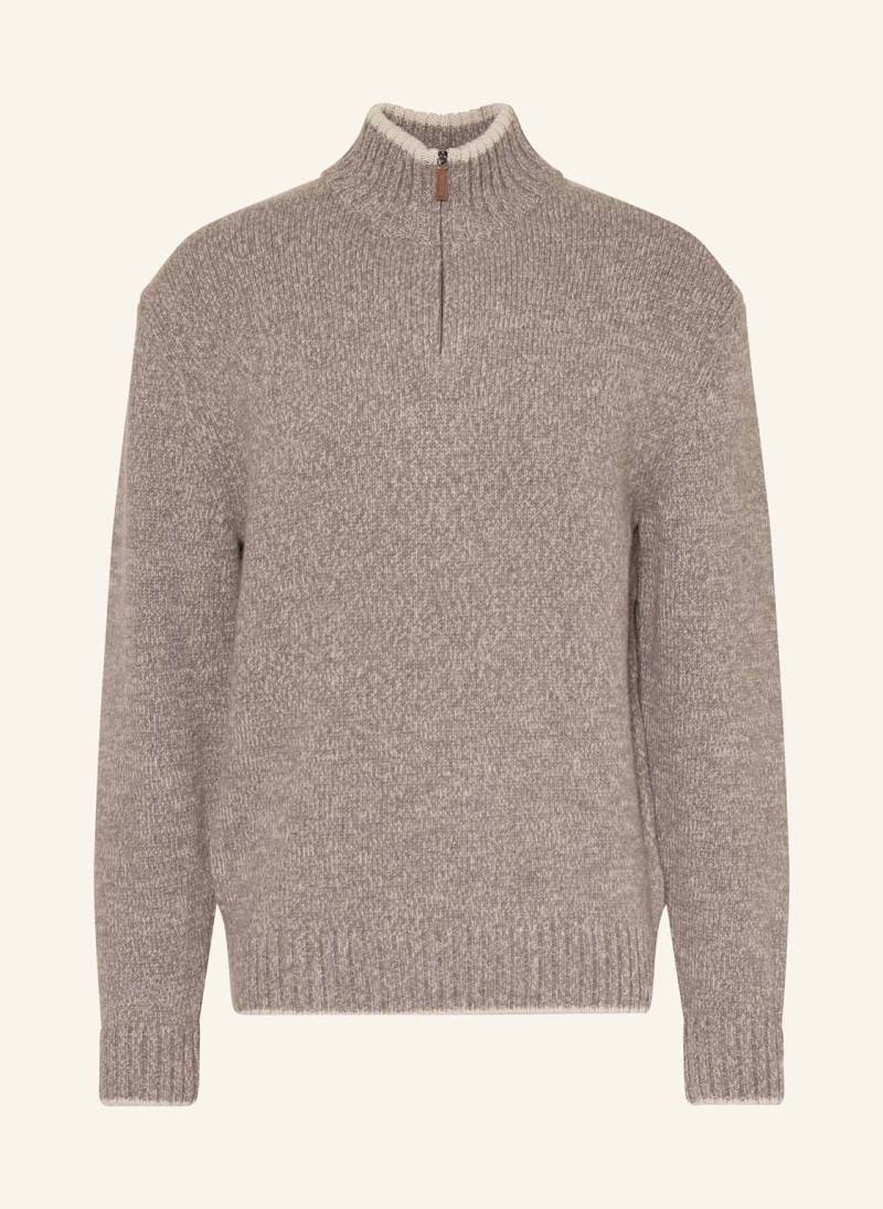 Paul & Shark Troyer Mit Cashmere braun von PAUL & SHARK