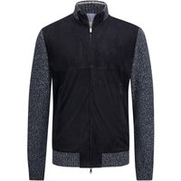 Paul & Shark Wasserabweisende Hybridlederjacke mit Strick von PAUL & SHARK