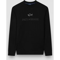 Paul & Shark Weiches Sweatshirt mit geflocktem Label-Schriftzug in M von PAUL & SHARK
