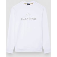 Paul & Shark Weiches Sweatshirt mit geflocktem Label-Schriftzug in M von PAUL & SHARK