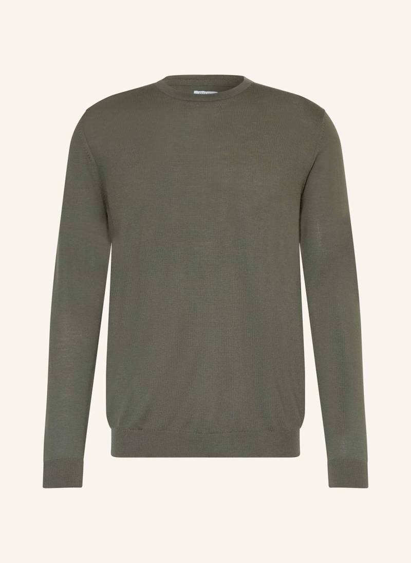 Paul Pullover Aus Merinowolle gruen von PAUL