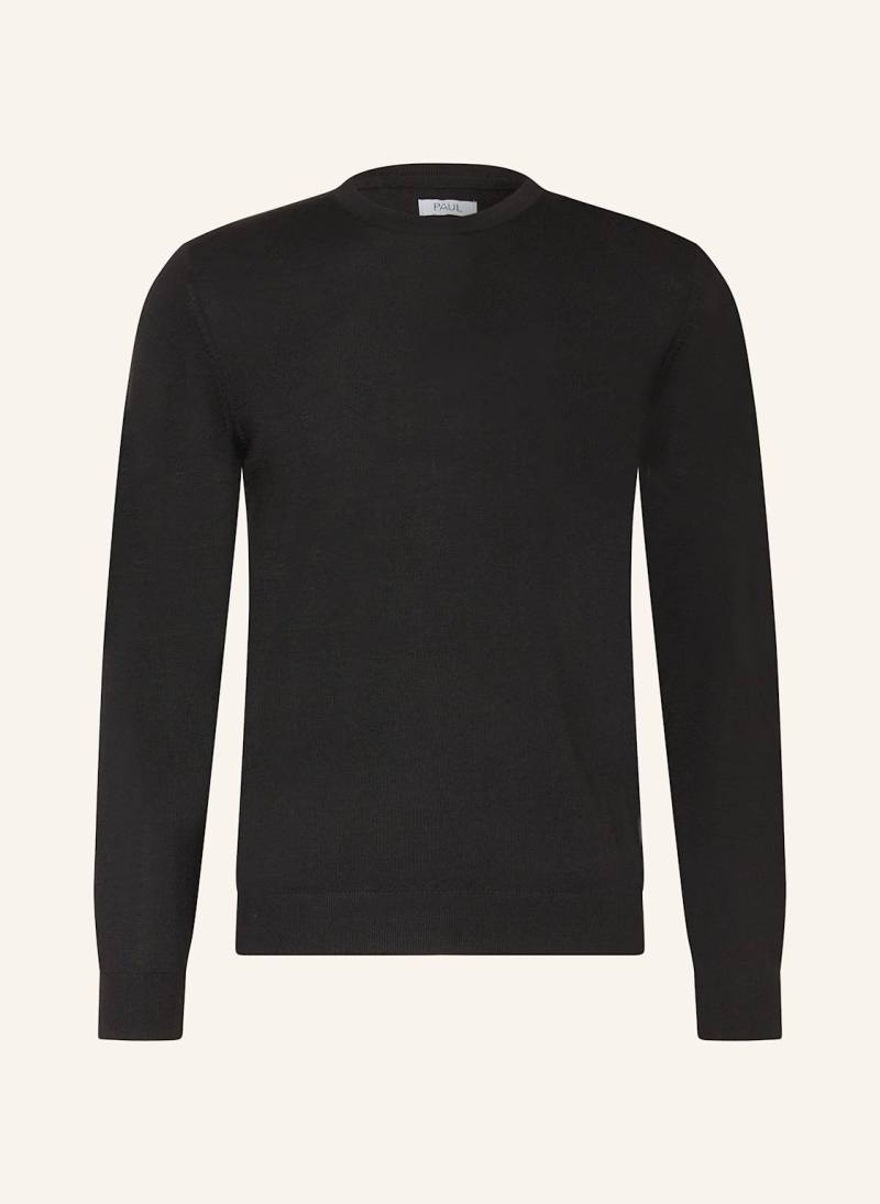 Paul Pullover Aus Merinowolle schwarz von PAUL