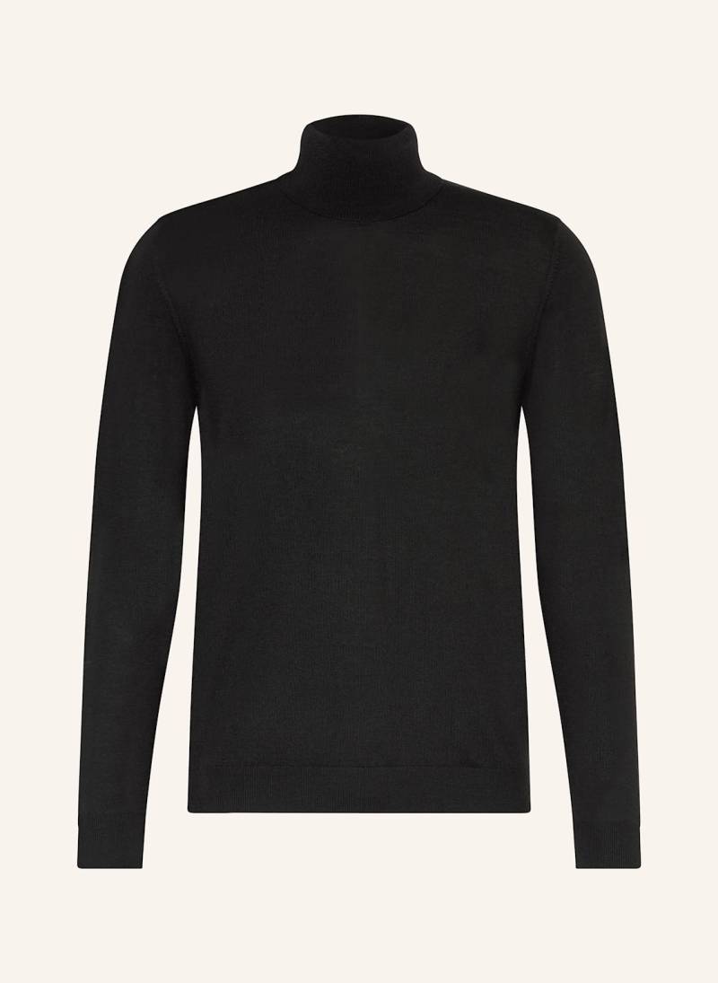 Paul Rollkragenpullover Aus Merinowolle schwarz von PAUL
