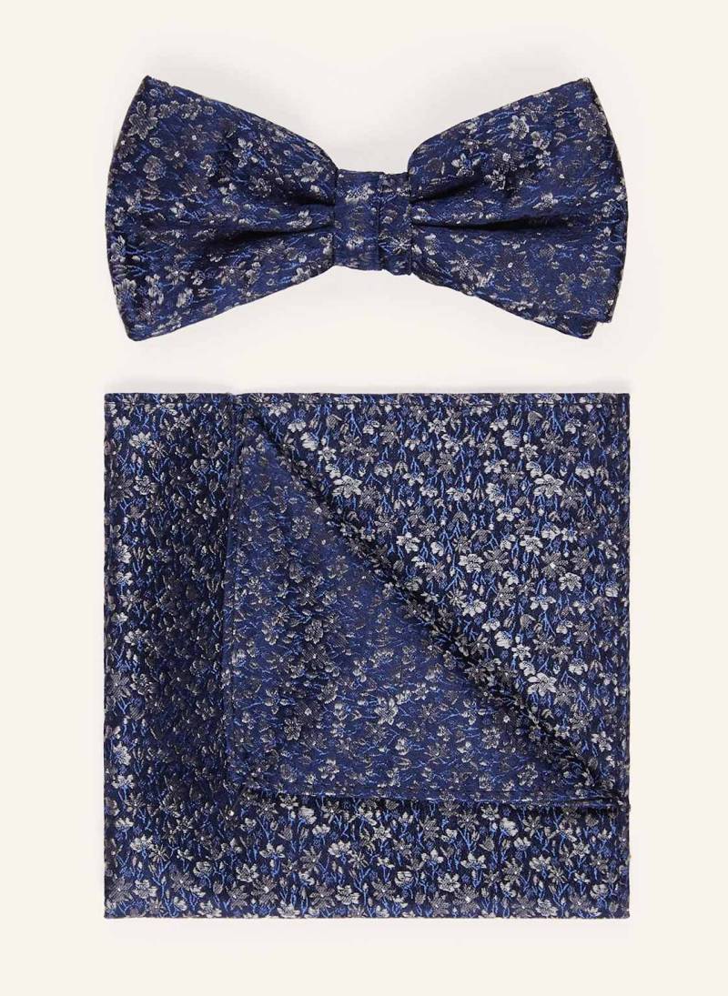 Paul Set: Fliege Und Einstecktuch blau von PAUL