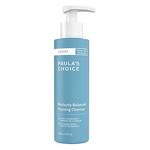 Paula's Choice RESIST Anti Aging Foaming Gesichtsreiniger - Cremig Reiniger Bekämpft Unreine Haut & Mitesser - Entferner mit Hyaluronsäure - Akne Empfindliche Haut, Mischhaut bis Fettige Haut - 190 ml von PAULA'S CHOICE