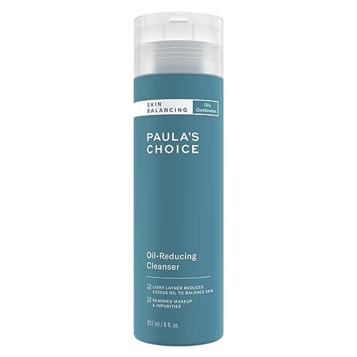 Paula's Choice SKIN BALANCING Gesichtsreinigung - Schäumender Reiniger Reduziert Öl, Unreine Haut & Mitesser - Make Up Entferner mit Aloe Vera - Mischhaut bis Fettige Haut - 237 ml von PAULA'S CHOICE