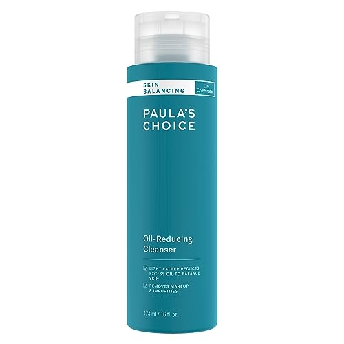 Paula's Choice SKIN BALANCING Gesichtsreinigung - Schäumender Reiniger Reduziert Öl, Unreine Haut & Mitesser - Make Up Entferner mit Aloe Vera - Mischhaut bis Fettige Haut - 473 ml von PAULA'S CHOICE