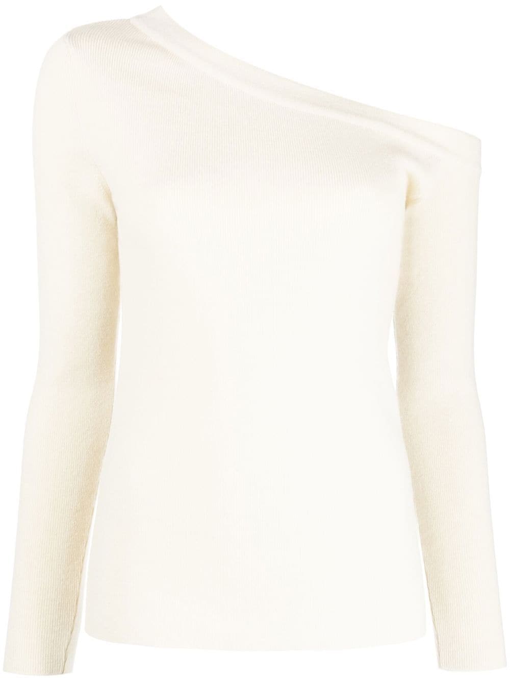 PAULA Asymmetrischer Kaschmirpullover - Nude von PAULA