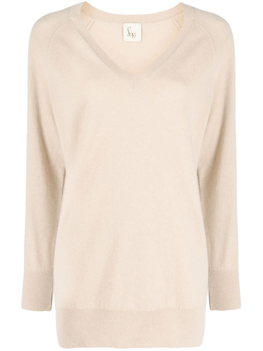 PAULA Kaschmirpullover mit V-Ausschnitt - Nude von PAULA