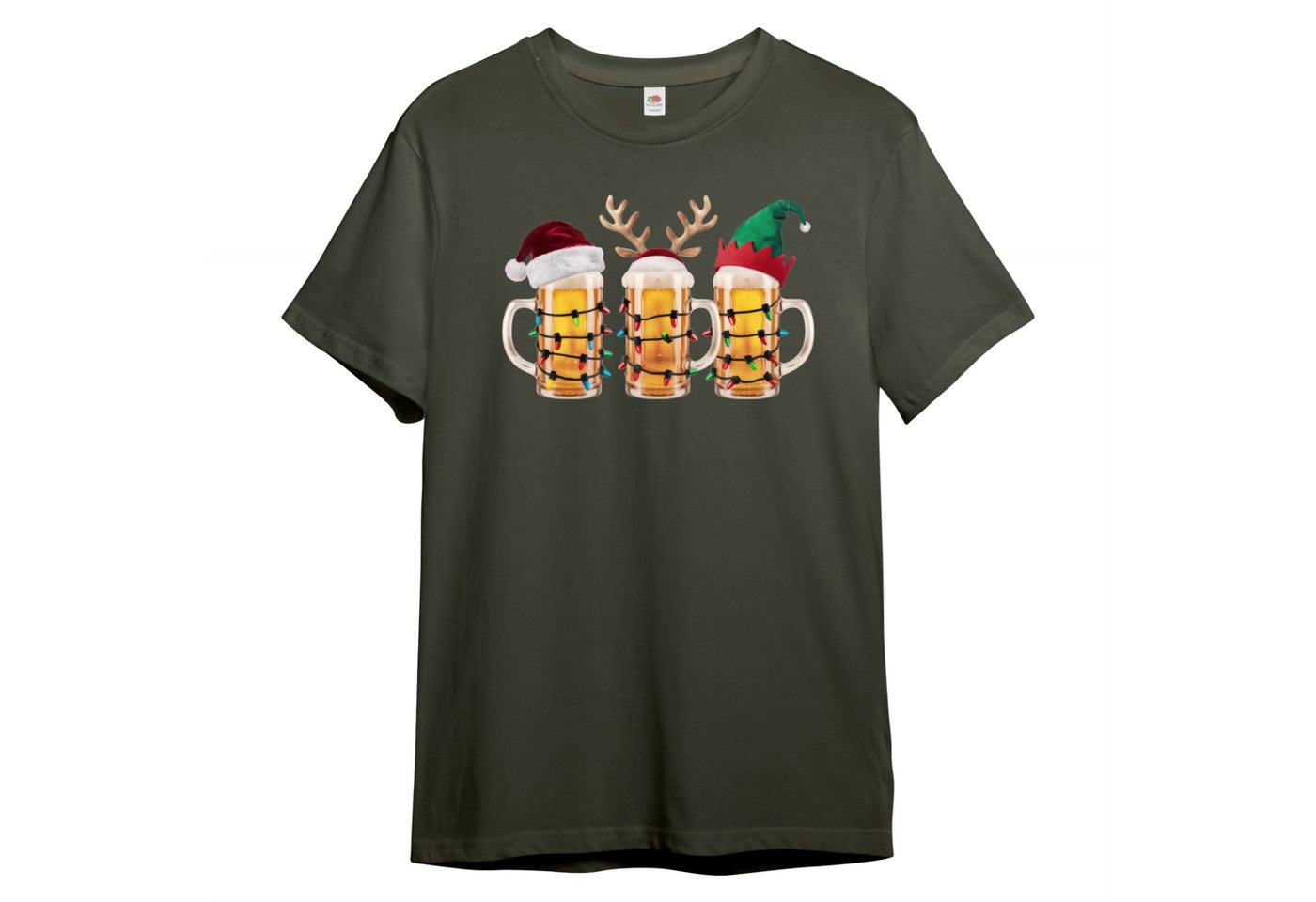 PAULGOS Print-Shirt Herren T-Shirt "Die Biertrinker - Weihnachtsbande" von PAULGOS
