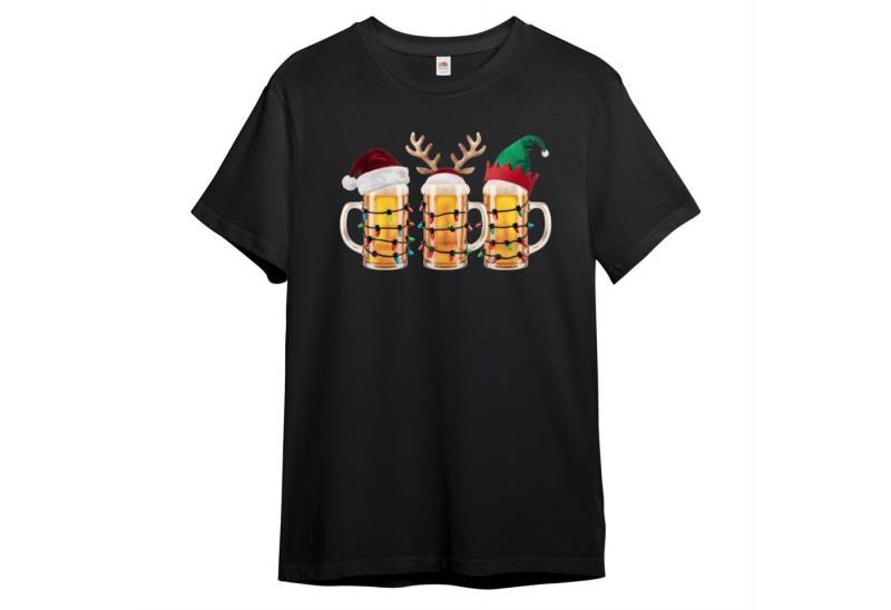 PAULGOS Print-Shirt Herren T-Shirt "Die Biertrinker - Weihnachtsbande" von PAULGOS