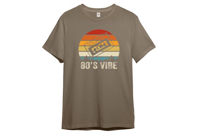 PAULGOS Print-Shirt Herren T-Shirt "Retro 80´s vibes" von PAULGOS