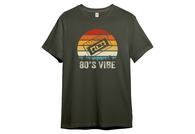 PAULGOS Print-Shirt Herren T-Shirt "Retro 80´s vibes" von PAULGOS