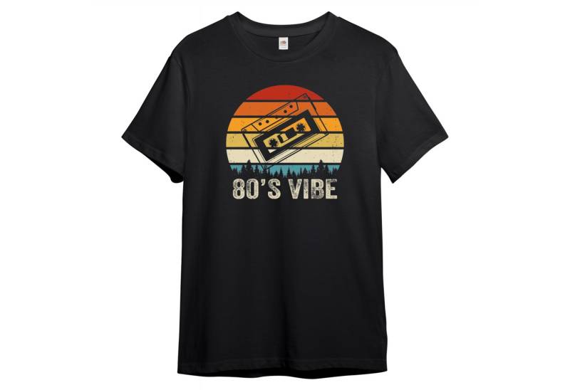 PAULGOS Print-Shirt Herren T-Shirt "Retro 80´s vibes" von PAULGOS