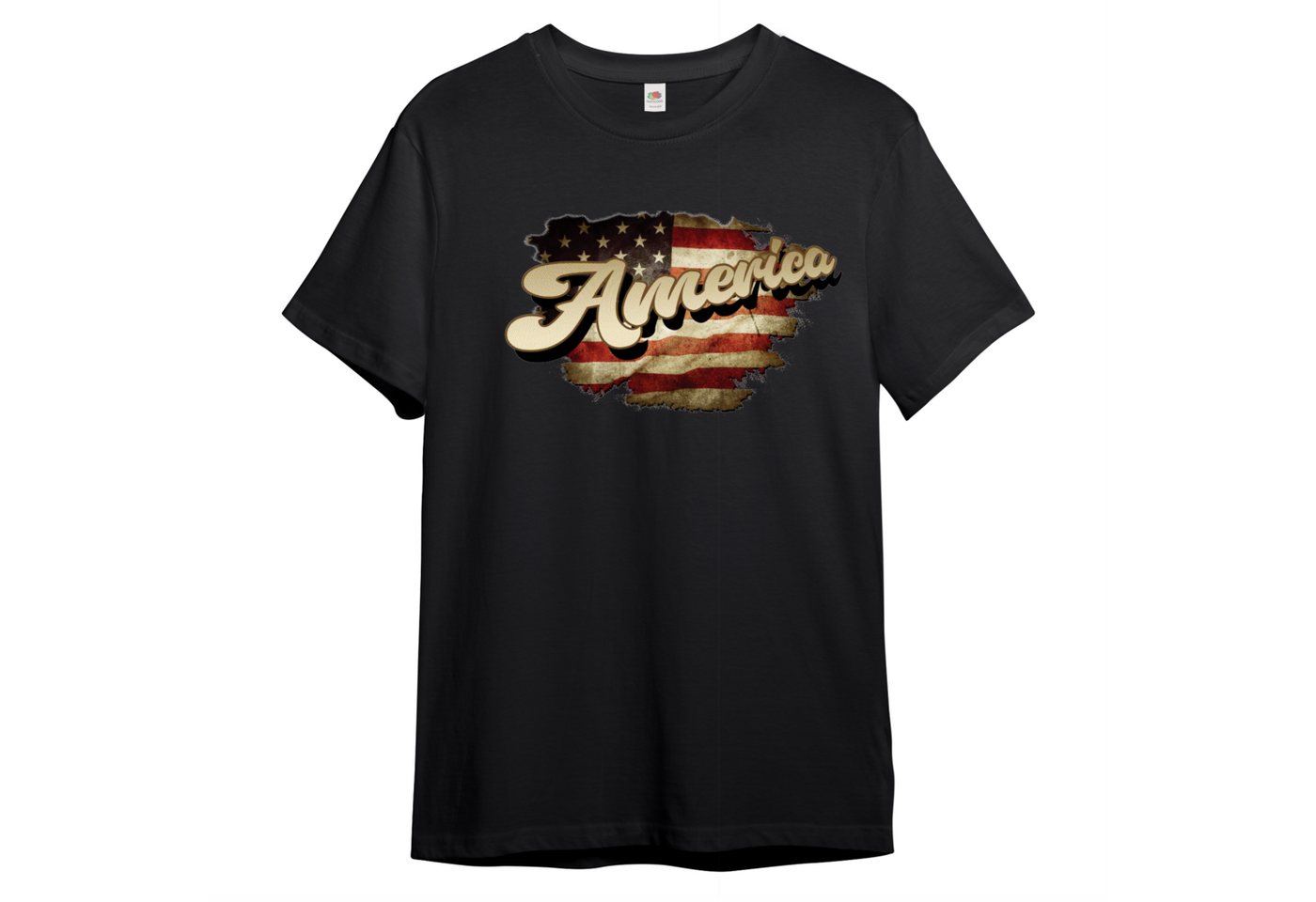 PAULGOS Print-Shirt Herren T-Shirt "Vintage Amerika Flagge" PAULGOS Print-Shirt Herren T-Shirt "Vintage Amerika Flagge" von PAULGOS