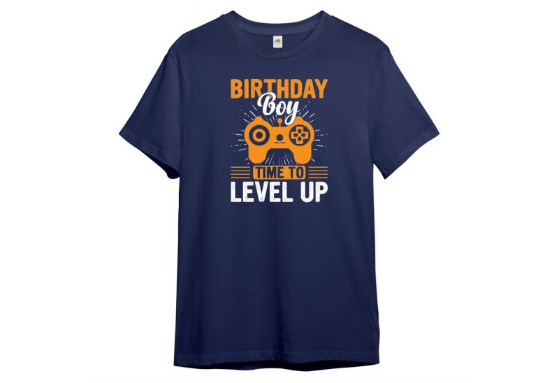 PAULGOS T-Shirt Kinder T-Shirt, Geburtstag Level up von PAULGOS