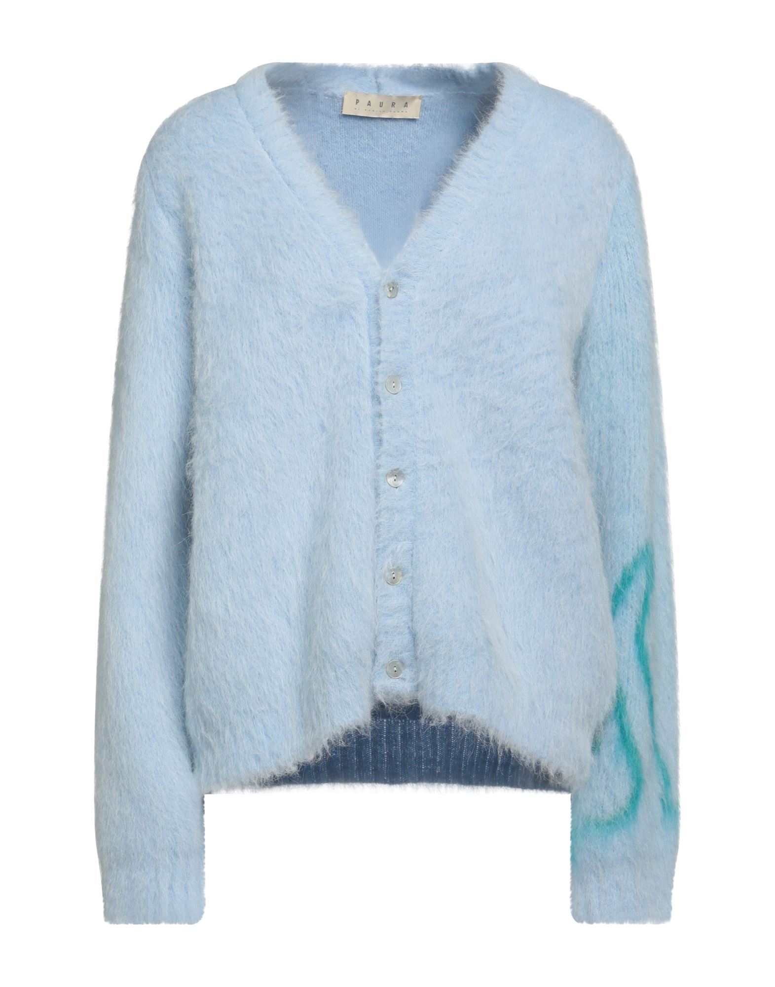 PAURA Strickjacke Damen Himmelblau PAURA Strickjacke Damen Himmelblau von PAURA