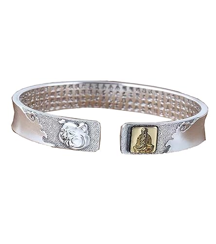 PAURO Herren Damen Edelstahl Jahrgang Chinesischen Stil Sternzeichen Siegel Offen Armband Eber von PAURO