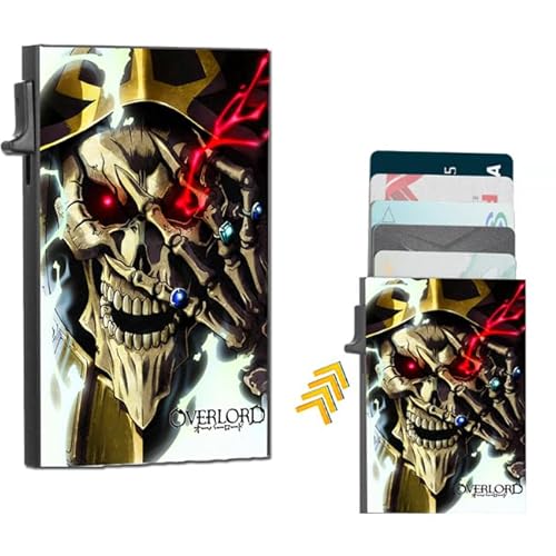 PAVAYA Overlord Featuring Lord Ainz Slim Wallet Officially Licensed, Schwarz von PAVAYA