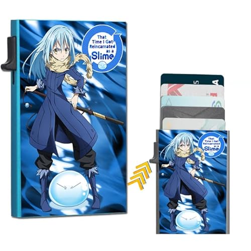 PAVAYA That Time I Got Reincarnated as a Slime Anime Sleek Slim Wallet Featuring Rimuru Officially Licensed, Schwarz von PAVAYA