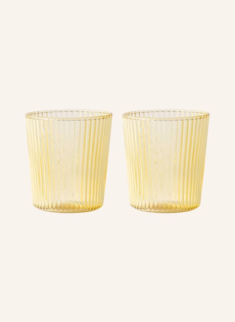 Paveau 2er-Set Trinkgläser orange von PAVEAU