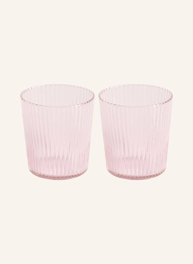 Paveau 2er-Set Trinkgläser pink von PAVEAU