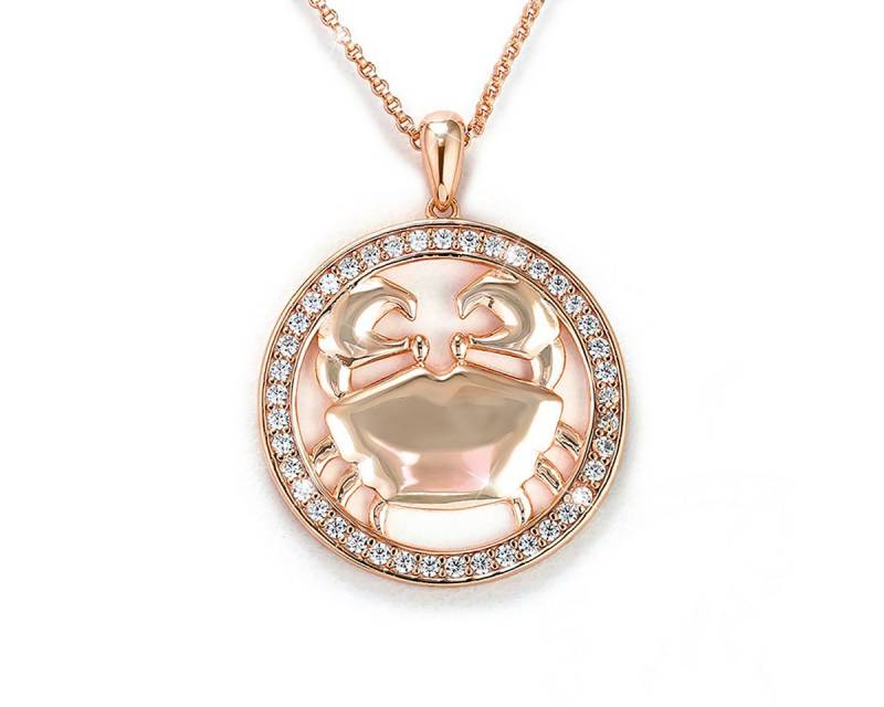 PAVELS Kette mit Anhänger Eclipse Krebs, Damen Halskette für das Sternzeichen Krebs von PAVELS