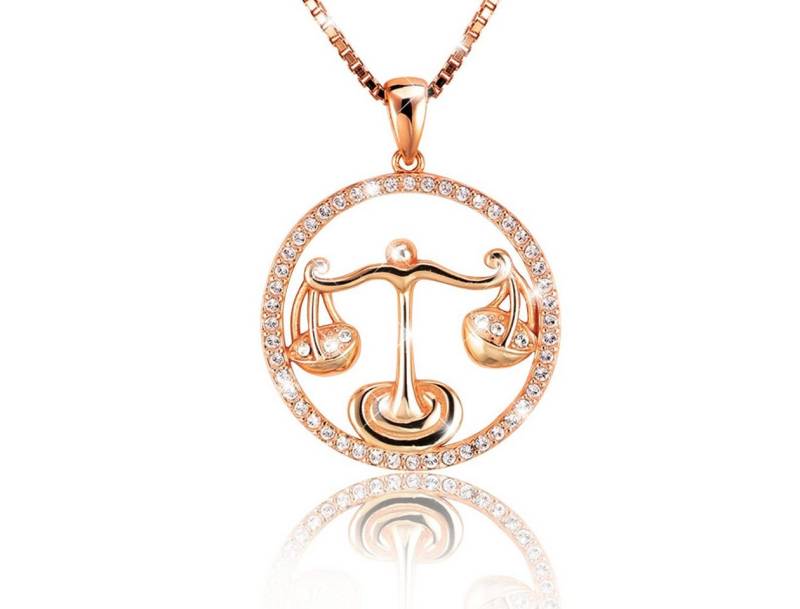 PAVELS Kette mit Anhänger Shine Waage, Elegante Sternzeichenkette für die Waage von PAVELS