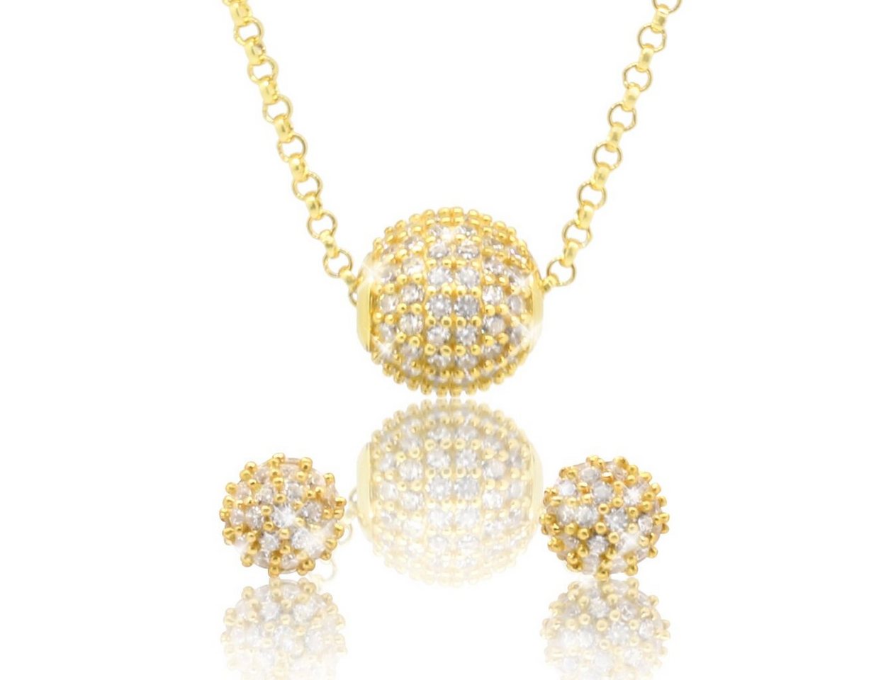 PAVELS Schmuckset Grace (Halskette, Ohrstecker), Elegantes Schmuckset für modebewusste Frauen von PAVELS