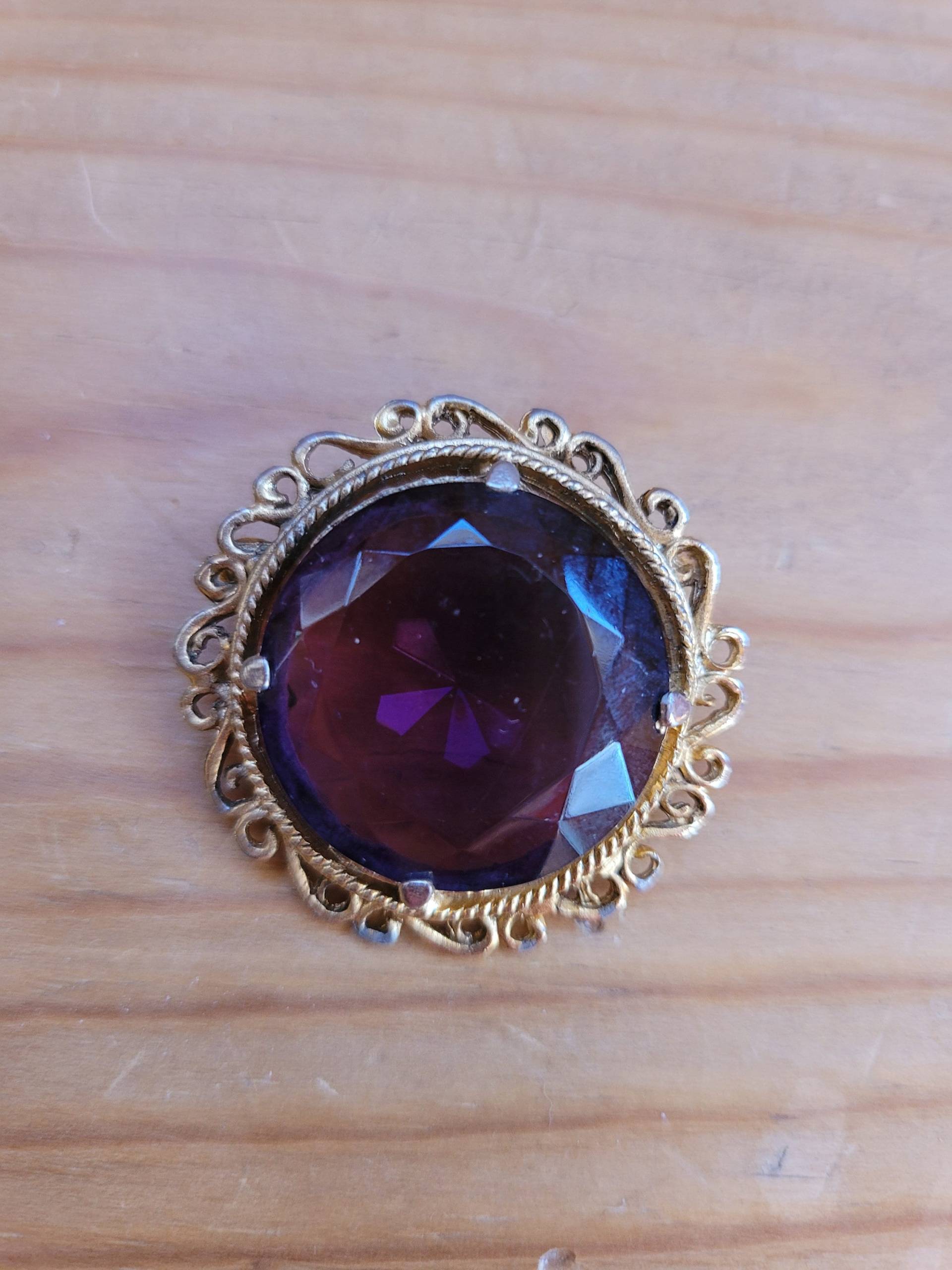 Amethyst Brosche von PAVIABoutique