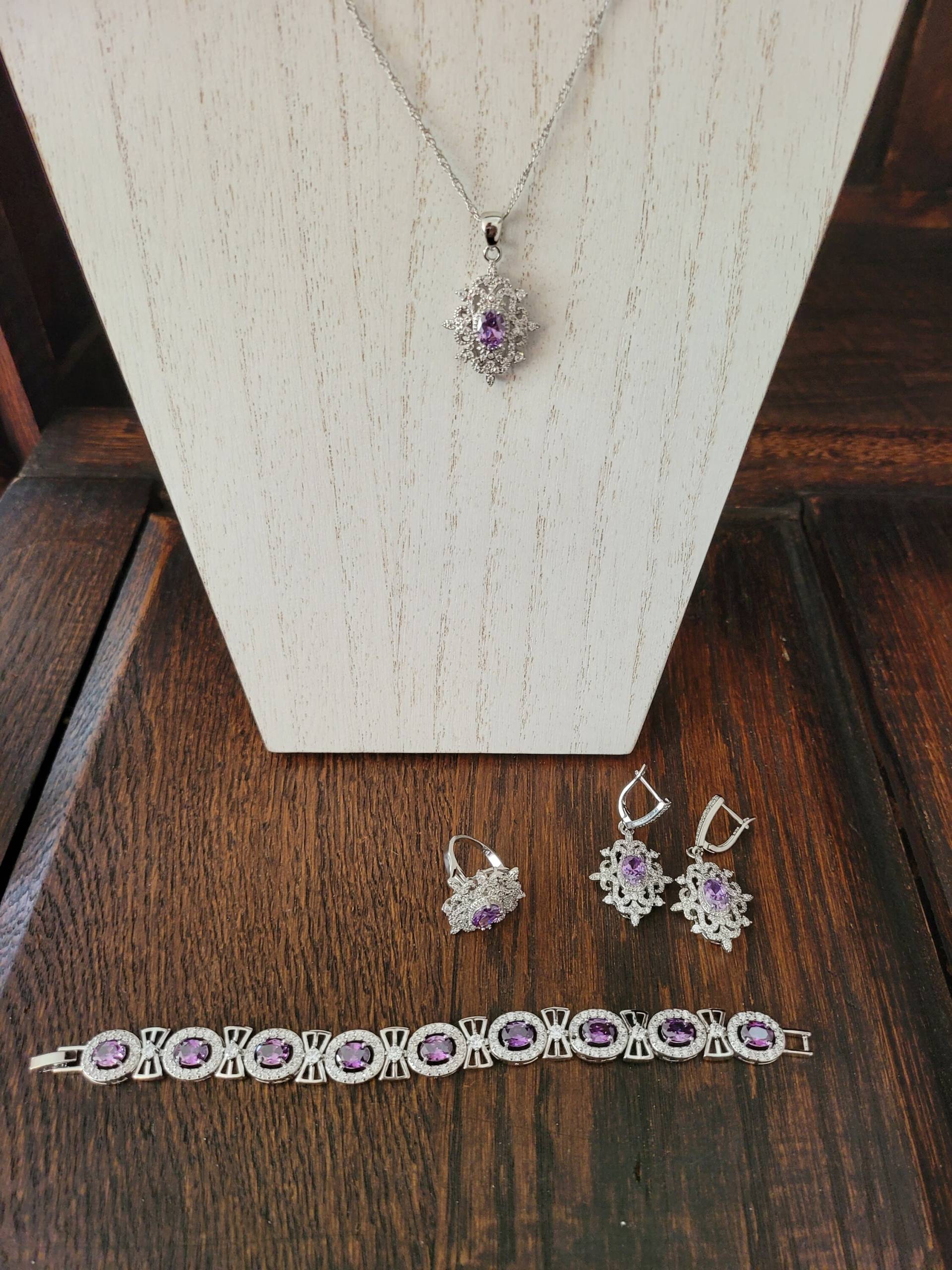 Amethyst Schmuckset von PAVIABoutique