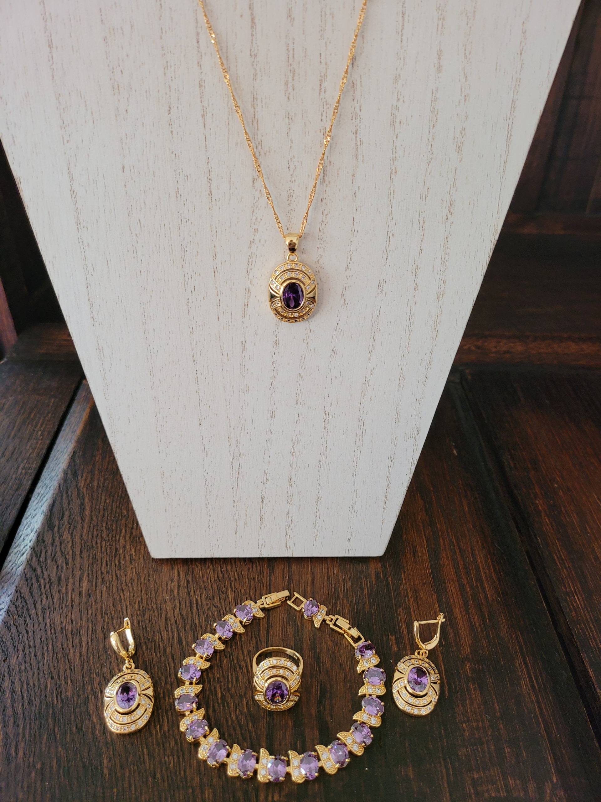 Amethyst Schmuckset von PAVIABoutique