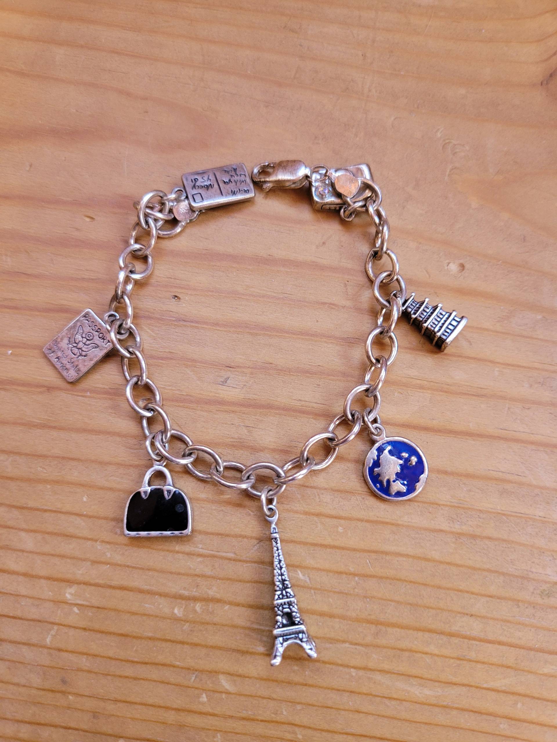 Take Me To Paris Charm Armband von PAVIABoutique