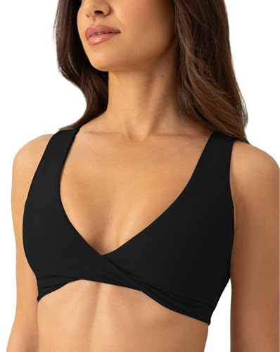 PAVOI ACTIVE FlexFlow Zwei-Wege-Twist-Sport-BH für Damen – anpassbare Abdeckung, umwandelbarer Twist-Trainings-BH vorne und hinten, Schwarz, Medium von PAVOI ACTIVE