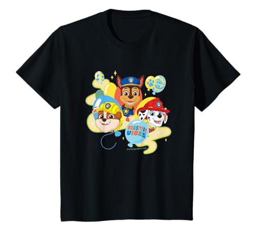 Kinder PAW Patrol Pawsitive Vibes Cute Puppy Heads & Balloons T-Shirt von PAW PATROL