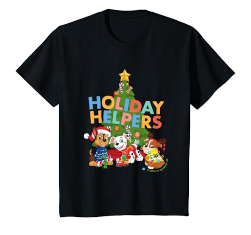 Kinder PAW Patrol Weihnachten Holiday Helpers Group Shot T-Shirt von PAW Patrol