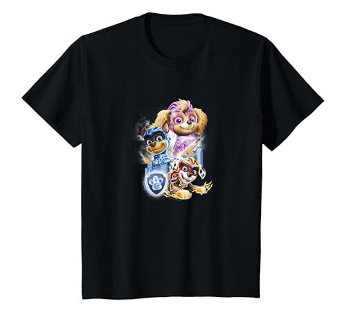 Kinder PAW Patrol: The Mighty Movie Skye Chase Marshall Logo T-Shirt von PAW PATROL