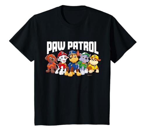 Kinder Paw Patrol - Chase Marshall Rocky Zuma Rubble T-Shirt von PAW PATROL