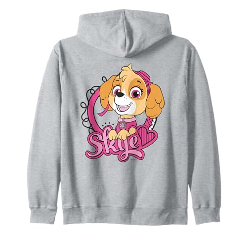Motiv „Paw Patrol Skye Adventure“ im Retro-Stil mit Puppen-Pose und Girl-Power-Motiv Kapuzenjacke von PAW PATROL