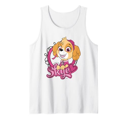 Motiv „Paw Patrol Skye Adventure“ im Retro-Stil mit Puppen-Pose und Girl-Power-Motiv Tank Top von PAW PATROL