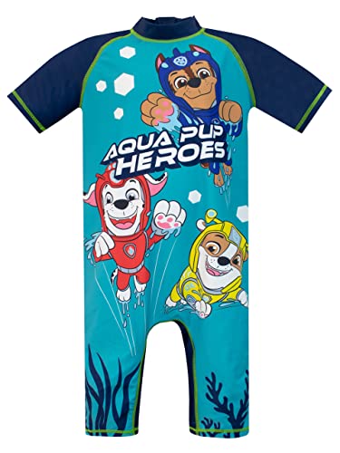 PAW PATROL Badeanzug Aqua Pups Boys Surfanzug Blau 116 von PAW PATROL