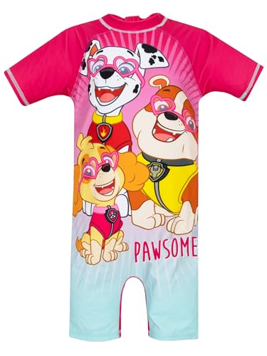 PAW PATROL Badeanzug | Schwimmanzug Mädchen | Mädchen Einteiliger Badeanzug | Rosa 104 von PAW PATROL