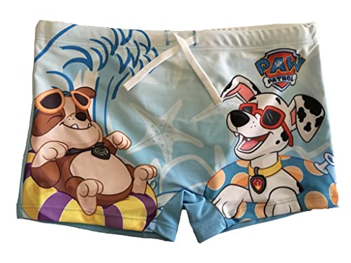 PAW PATROL Badehose mit elastischem Bund und Kordelzug hellblau (as3, Numeric, Numeric_98, Regular) von PAW PATROL