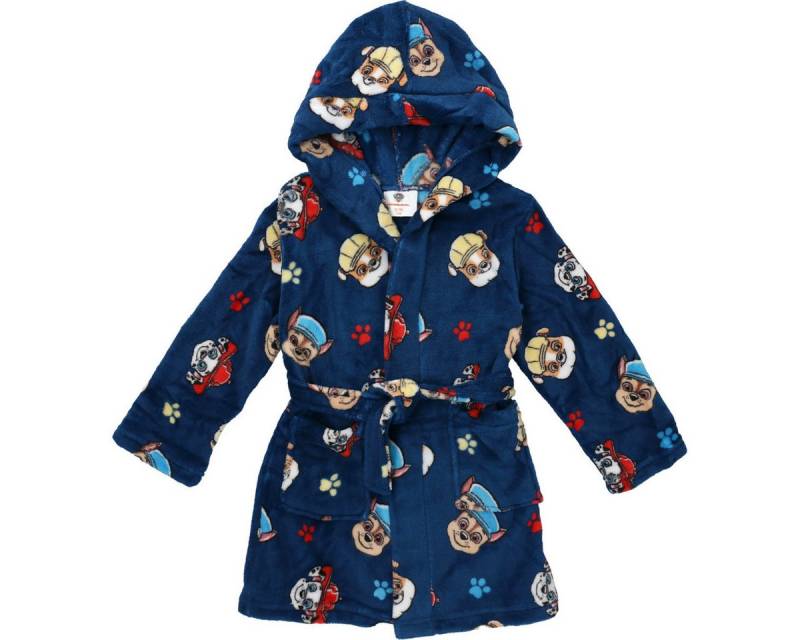PAW PATROL Bademantel Chase & Friends Unisex Kinder, Lang, Obermaterial: 100% Polyester, Schnürung, Kimono, Morgenmantel, Hausmantel, Badtextilien von PAW PATROL