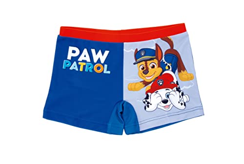 Paw Patrol Badeshorts für Jungen, Badehose für Kinder, Jungen Slips, Boxer-Badeanzug, Bermuda Shorts Jungen, Badeshorts, Größe 6 Jahre - Blau von Paw Patrol