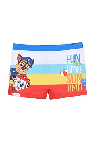 Paw Patrol Badeshorts für Jungen, Badehose für Kinder, Jungen Slips, Boxer-Badeanzug Chase und Marshall Design, Größe 8 Jahre, Blau von Paw Patrol