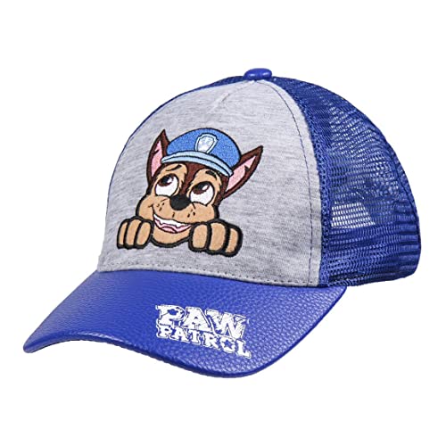 PAW PATROL Baseball Cap, Kappe Schirmmütze für Kinder, Mädchen und Jungen mit Klettverschluss verstellbar (as3, Numeric, Numeric_53, Blau 2) von PAW PATROL