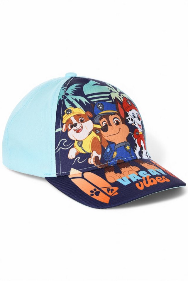 PAW PATROL Baseball Cap Chase, Marshall & Rubble Jungen Sommerkappe Größe 52-54 cm von PAW PATROL