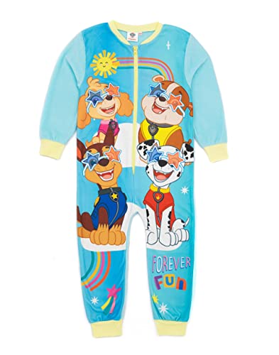 PAW PATROL Blauer Einteiler für Mädchen | All-in-One-Fleece-Loungewear | Chase Skye Rubble Marshall | Kinder-Pyjama-Pyjama-Schlafanzug-Nachtwäsche | Gemütliche Geschenkartikel – 18–24 Monate von PAW PATROL