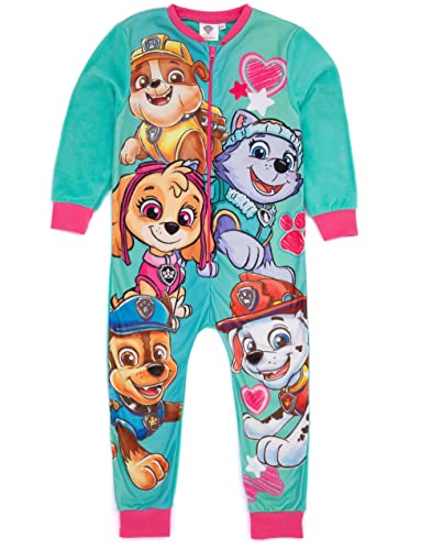 PAW PATROL Blauer Einteiler für Mädchen | All-in-One-Fleece-Loungewear | Chase Skye Trümmer Marshall Everest | Kinder-Pyjama-Pyjama-Schlafanzug-Nachtwäsche | Gemütliche Geschenkartikel – 2–3 Jahre von PAW PATROL